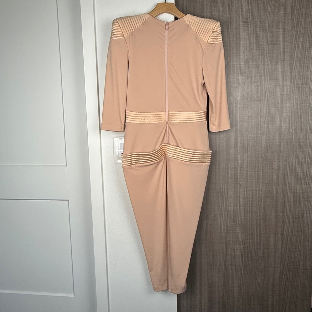 Zhivago Beige Informant Midi Dress - Picture 8 of 14